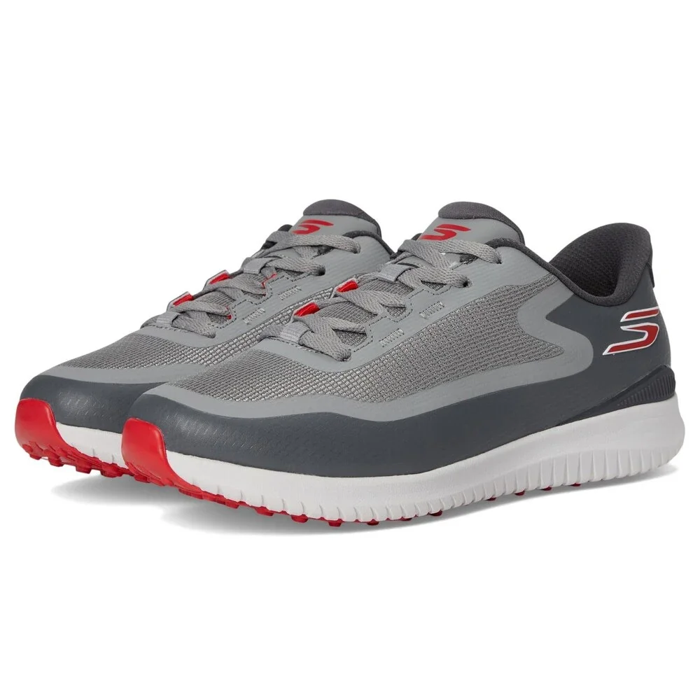 Skechers GO GOLF Flight 214131-GRY Sneaker Men Gray Wide Spikeless Shoes LIQ1672